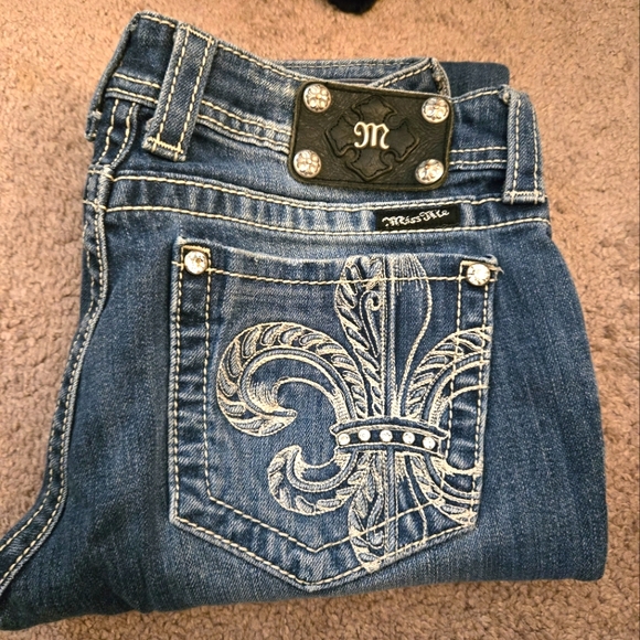 Miss Me Boot Cut Jeans 29 x 35 Tall - Picture 1 of 4